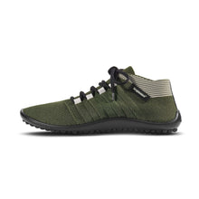 Load image into Gallery viewer, Beat olive barefoot shoe by leguano, featuring sage-toned upper and black LIFOLIT® sole, ideal for sporty activities.