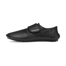 Load image into Gallery viewer, Neron black shoes by leguano with adjustable buckle, designed for comfort and barefoot feel.
